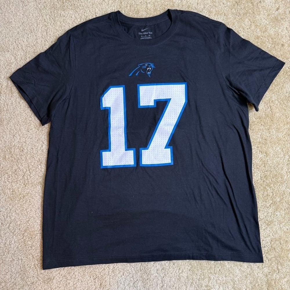 Nike Carolina Panthers Leggette 17 Tee Mens XL Black NFL Football Shirt